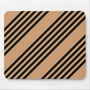 Tapis De Souris Motif à cinq bandes noir et brun
