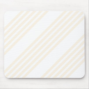 Tapis De Souris Motif à cinq rayures beige et blanc