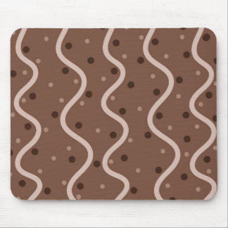 Tapis De Souris Motif à goutte et à gouttes de chocolat foncé
