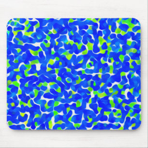 Tapis De Souris Motif Abstrait bleu et vert