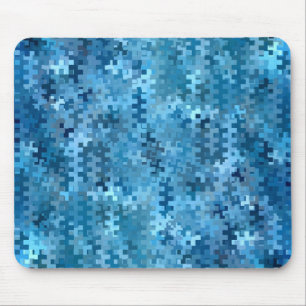 Tapis De Souris Motif Abstrait bleu tendance