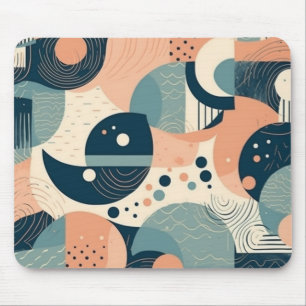 Tapis De Souris Motif Abstrait minimal sans fil - Géométrique (11)