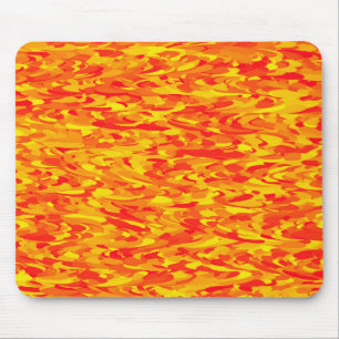 Tapis De Souris Motif Abstrait orange rouge jaune