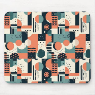 Tapis De Souris Motif Abstrait sans fil minimal - géométrique (1)