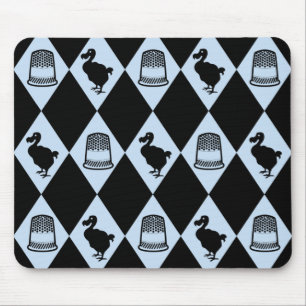 Tapis De Souris Motif Alice Dodo et Dé à Coudre