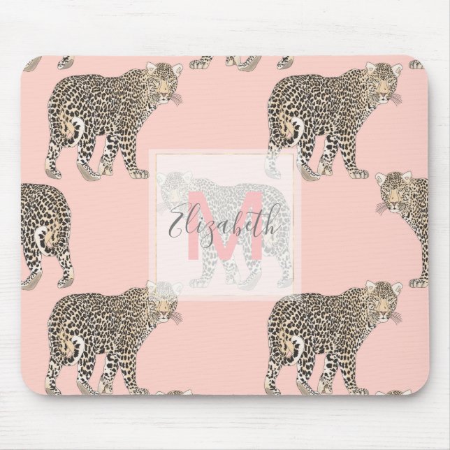 Tapis De Souris Motif animal chic et branché Leopard (Devant)