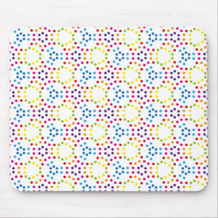 Tapis De Souris Motif arc-en-ciel à pois