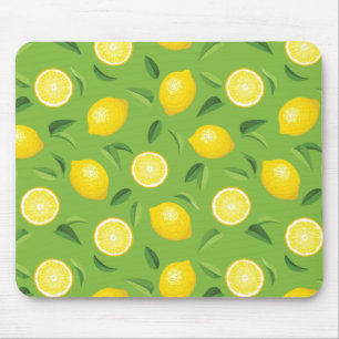 Tapis De Souris Motif Arrière - plan aux citrons