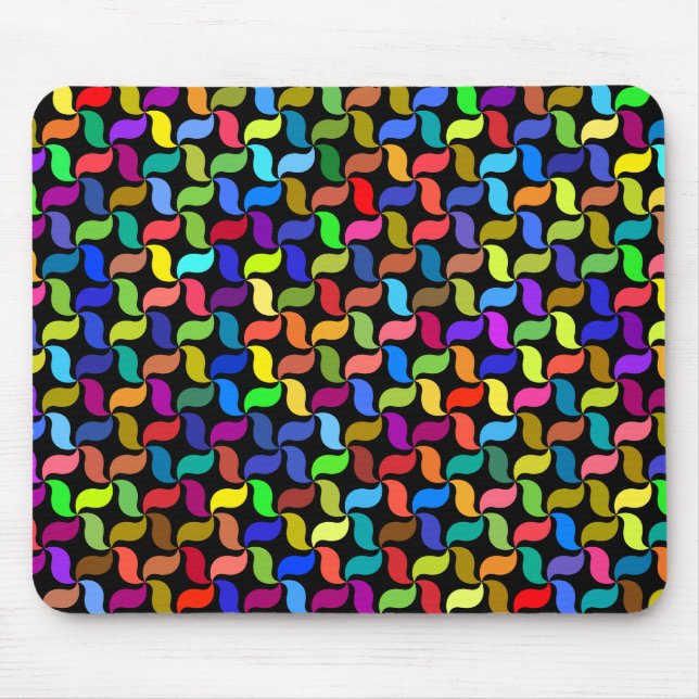 Tapis De Souris Motif Arrière - plan géométrique polyprismatique (Devant)