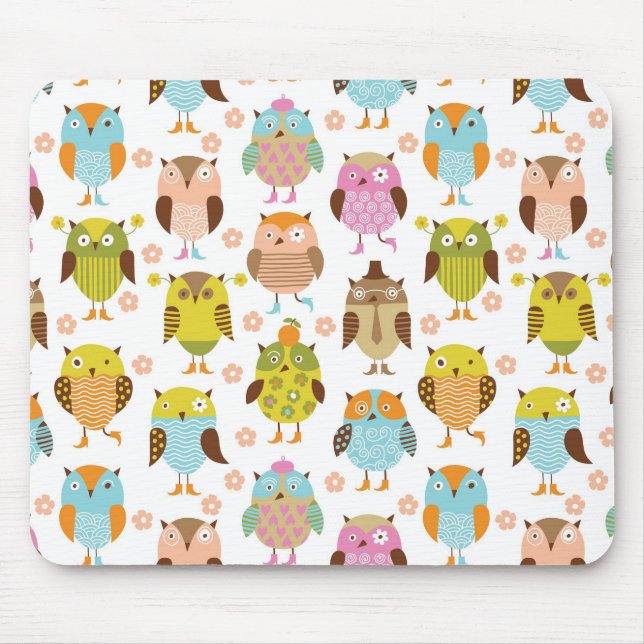 Tapis De Souris motif avec des oiseaux (Devant)