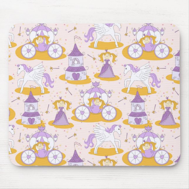 Tapis De Souris motif avec une princesse (Devant)