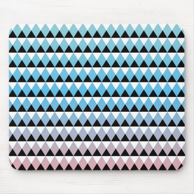 Tapis De Souris Motif aztèque tribal d'Ombre (Devant)