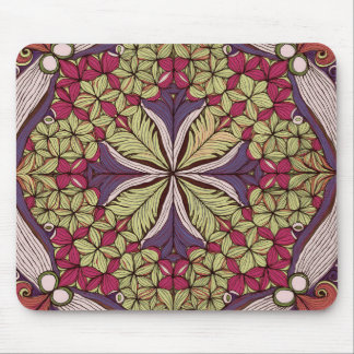 Tapis De Souris Motif Batik Rouge Bleu