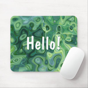 Tapis De Souris Motif bio vert Art Abstrait
