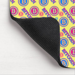 Tapis De Souris Motif Bitcoin coloré