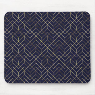 Tapis De Souris Motif bleu d'hexagone