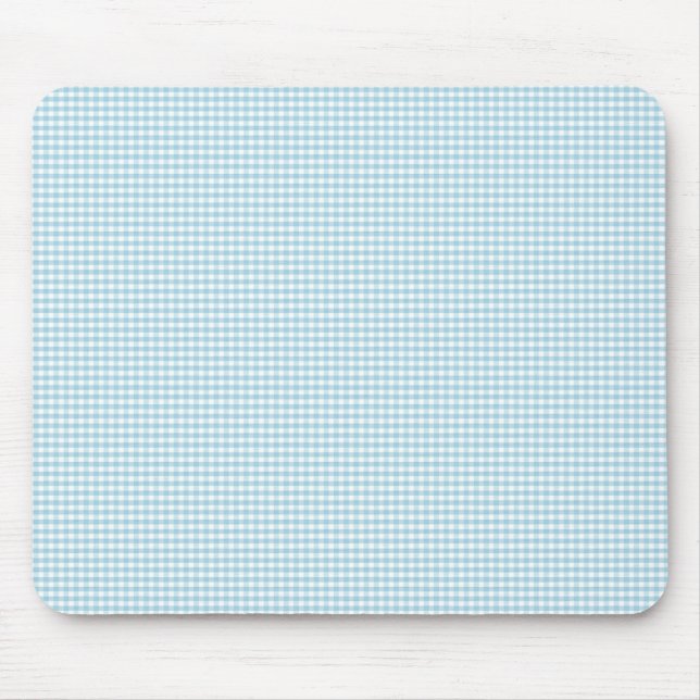 Tapis De Souris Motif bleu et blanc de contrôle de guingan (Devant)