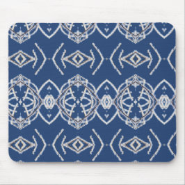 Tapis De Souris Motif Bleu et Blanche Formes de neige