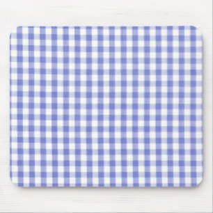 Tapis De Souris Motif bleu-foncé de guingan