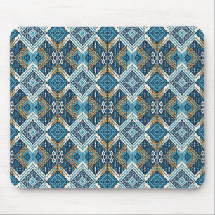 Tapis De Souris Motif boho symétrique bleu 18583 b xl