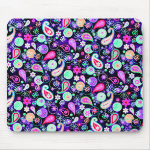Tapis De Souris Motif cachemire coloré