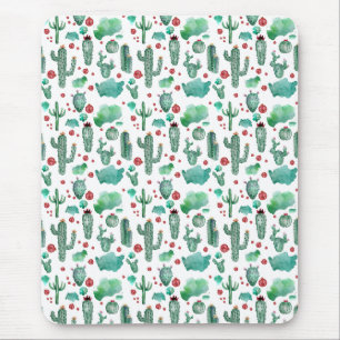 Tapis De Souris motif cactus et ladybug - arrière - plan blanc