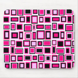 Tapis de souris motif carrés abstrait