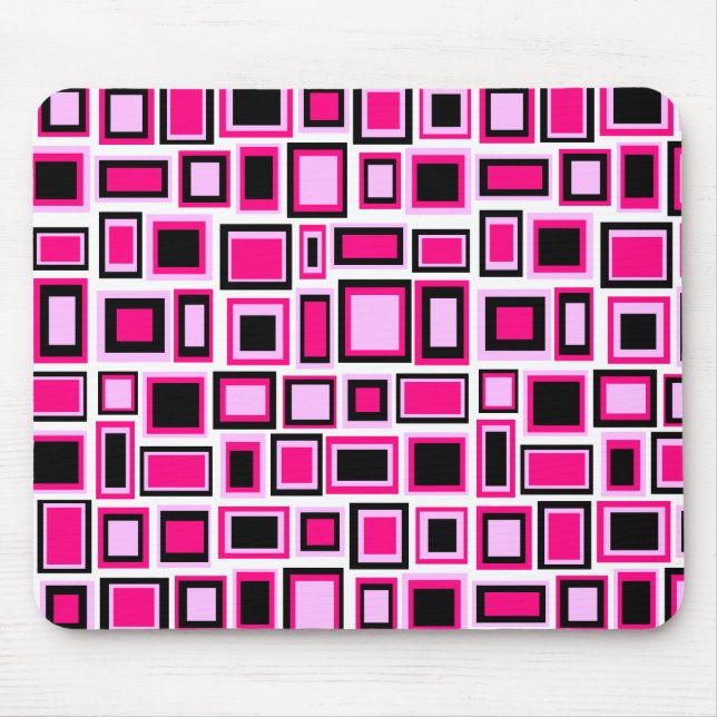 Tapis de souris motif carrés abstrait (Devant)