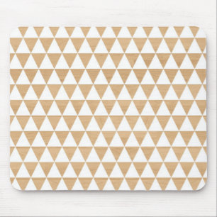 Tapis De Souris Motif chic géométrique en bois tribal moderne de