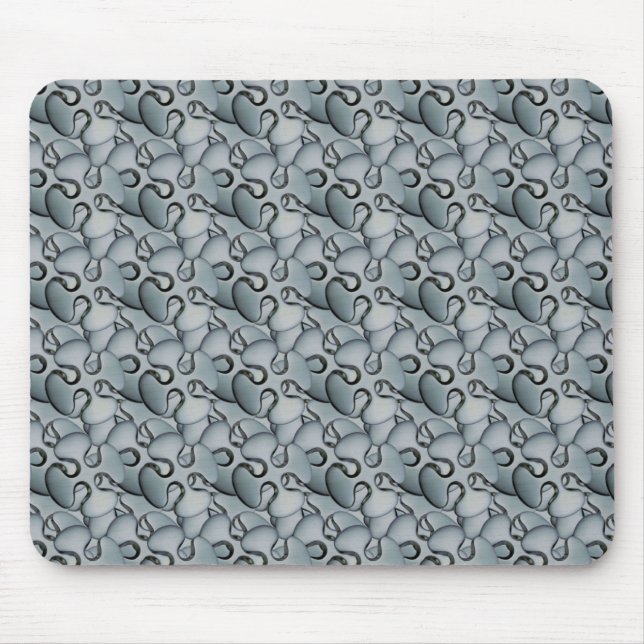 Tapis De Souris Motif Chrome (Devant)