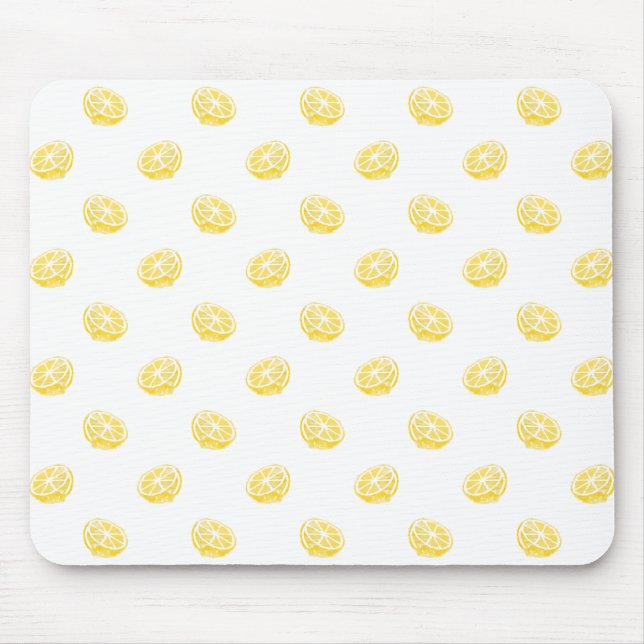 Tapis De Souris Motif citron aquarelle (Devant)