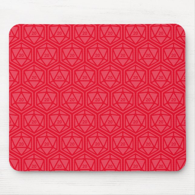 Tapis De Souris Motif D20 Couleur Arrière - plan personnalisé Mous (Devant)