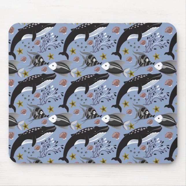 Tapis De Souris Motif d'animaux aquatiques | vie sous-marine 19 (Devant)