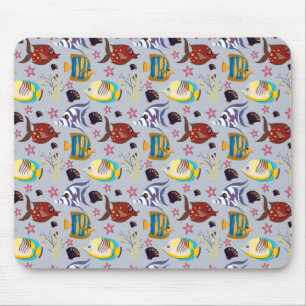 Tapis De Souris Motif d'animaux aquatiques   vie sous-marine océan
