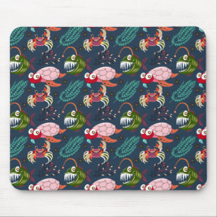 Tapis De Souris Motif d'animaux aquatiques   vie sous-marine océan