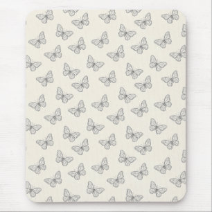 Tapis De Souris Motif d'art en ligne de papillon