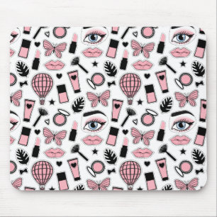 Tapis De Souris Motif d'autocollant de maquillage