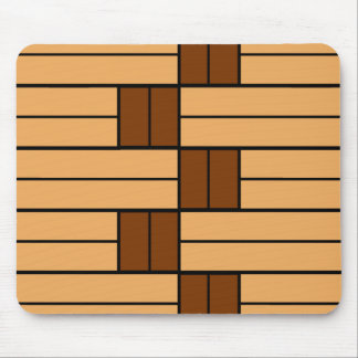 Tapis De Souris Motif de bandes Brown