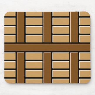 Tapis De Souris Motif de bandes Brown