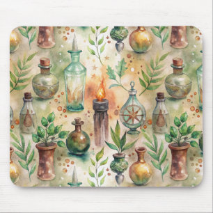 Tapis De Souris Motif de bouteilles appothécaires vintages (5)
