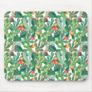 Tapis De Souris Motif de cactus d'aquarelle