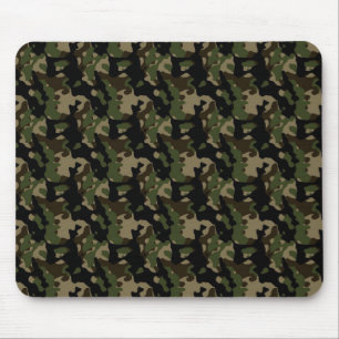 Tapis De Souris Motif de camouflage Camo Armée verte