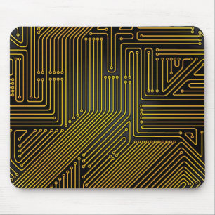 Tapis De Souris Motif de carte d'ordinateur