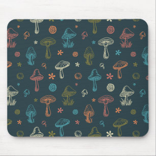Tapis De Souris Motif de champignons Whimsical