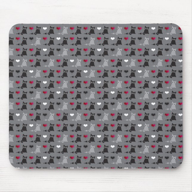 Tapis De Souris motif de chaton et de souris (Devant)
