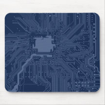 Motif de circuit Geek bleu