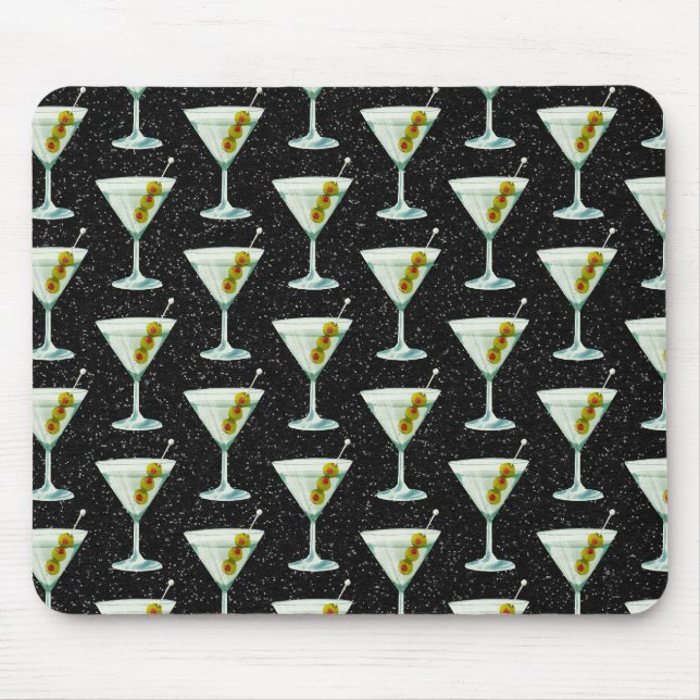 Tapis De Souris Motif de cocktails Martini (Devant)