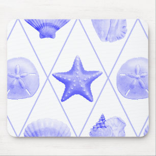Tapis De Souris Motif de coquillages de plage