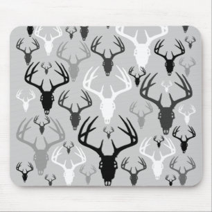 Tapis De Souris Motif de crâne d'andouillers de cerfs communs