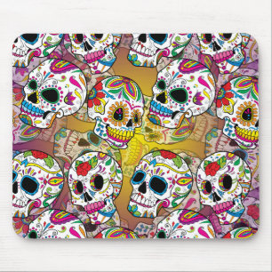 Tapis De Souris Motif de crânes de sucre